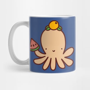 Watermelon Orange Octopus Mug